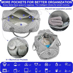 Diaper Bag Tote: Mommy Bag, Baby Bag for Boy and Girl, Mom Hospital Bag, Twins or 2 Kids Diapers Bag