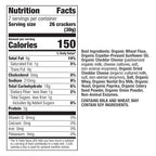 Annie's Organic White Cheddar Squares Baked Snack Crackers, Made with Real Cheese, 7.5 oz