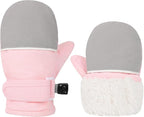 Toddler Gloves Kids Mittens Winter Warm Lined Fleece Gloves Waterproof Snow Baby Mitten for Boys Girls