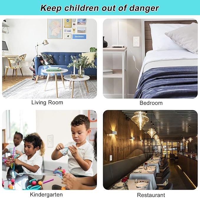 Outlet Covers (55 Pack) with Hidden Pull Handle Baby Proofing Plug Covers 3-Prong Child Safety Socket Covers Electrical Outlet Protectors Kid Proof Outlet Cap