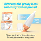 Eli & Ali Tush Swiper - Diaper Rash Cream & Butt Paste Applicator - Universal Fit for Most Diaper Creams | Mess-Free & Hygienic Alternative to Cream Spatula - Carry Less Baby Gear - Orange, 3 Pack