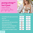 Pump Strap Hands-Free Pumping Bra, Breast Pump Bra for Breastfeeding Pumps for Women, Hands Free Pumping Bustier