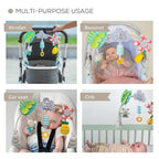 Taf Toys ‘Tropical Orchestra Arch’ | Ideal for Infant & Toddlers, Fits Stroller & Pram, Activity Arch with Fascinating Toys, Stimulates Baby’s Senses and Motor Skills Development, Easier Outdoors