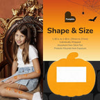 BioSwiss Bandages, Halloween Pumpkin Shaped Self Adhesive Bandage, Latex Free Sterile Wound Care, Fun First Aid Kit Supplies for Kids, 24 Count