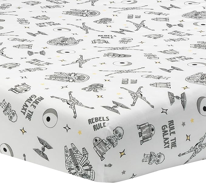 Lambs & Ivy Star Wars Signature Rebels Rule Cotton Fitted Crib/Toddler Sheet