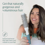 Small Round Brush for Precise Styling and Manageable Blowouts (0.75 inch) - Salon-Quality Tool for Wet or Dry Hair (Not Electrical)