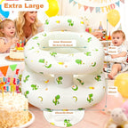 Thickened Inflatable Baby Seat, Sit Me Up Floor Seat for Babies 3-36 Months with Tray, Sitting Support Infant Chair, Built in Air Pump