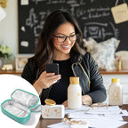 Insulated Breastmilk Cooler Bag with 2 Ice Packs - Breastmilk Cooler Organizer Bag for Daycare, Breastfeeding Mom Travel Outdoor