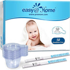 Easy@Home Ovulation Test Predictor Kit : Accurate Fertility Test for Women (Width of 5mm), Fertility Monitor Test Strips, 50 LH Strips with 50 Urine Cups