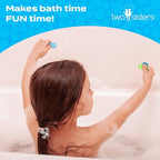 Squishy Bath Bombs for Girls & Boys with Surprise Toys Inside (6 Pack) - Large Bubble Bath Bombs & Hidden Figures, Gentle and Safe Fizzies, Made in USA, Gifts for Kids by Two Sisters