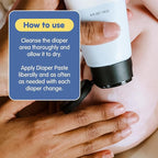 TUBBY TODD Sweet Cheeks Diaper Paste & Spatula - Diaper Rash Cream with 14% Zinc Oxide - Hypoallergenic - For Soothing and Protecting Sensitive Skin - 2 Pack, 4oz & 7.9oz