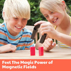 4M - STEAM Magnet Exploration - Hands-On Science Kit with Magnetic Toys Experiments for Kids Ages 5+ - Includes Magnet Toys Wand, U-Shaped Magnet, Racers, Yacht & More - Educational STEM Toy Gift