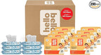 Hello Bello Mega Surprise Pack, Size 3 (14-24 lbs), 200ct Hypoallergenic Assorted Diapers with a Soft, Cloth-Like Feel Plus 360 Ultra Gentle Unscented Baby Wipes in 6 Resealable Packs