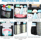 Accmor Changing Table Diaper Organizer, Hanging Diaper Caddy Organizer Stacker for Cribs Changing Table Playard Wall Baby Essentials Storage, Black