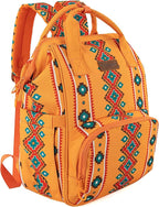Wrangler Aztec Backpack Organized Daypack Travel Baby Bag with Stroller Strap and Side Bottle Pockets WG2204-9110MST