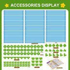 SpringFlower Fort Building Kit for Kids,STEM Construction Toys, Educational Gift for 3 4 5 6 7 8 9 10 11 12 Years Old Boys and Girls,Ultimate Creative Set for Indoor & Outdoors Activity,200 Pcs,Green