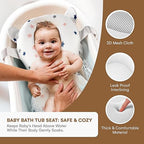 Baby Bath Tub Seat Cushion - Baby Sink Bath Cushion - Bathing Seat Support, Infant or Newborn Bath Pillow Support Mat - Comfort Bathtub Safety Seat Pad - Floating Tub Pillow for Babies or Infants