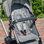 Infant Car Seat Insert, HNHUAMING Baby Car Seat Head & Body Support with 2 Strap Pads, Ultra Soft Newborn Preemie Carseat Insert Cushion for Girls Boys, Fits Car Seat, Stroller, Swing, Bouncer, Gray