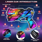 Laser Tag Guns Set of 4 Laser Tag Guns with Digital LED Score Display Vests,Gifts for Teens and Adults Boys & Girls,Adults and Family Fun,Gift for Kids Ages 8 9 10 11 12+Year Old Boy