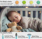 Baby Nail Trimmer 21 in 1, Usage Labeled Case & 13 Extra Replacement Tools, Royal Angels Baby Electric Nail File, Baby Nail Care, Nail Clipper Newborn Toddler Toes & Fingernails Nail Kit (Blue)