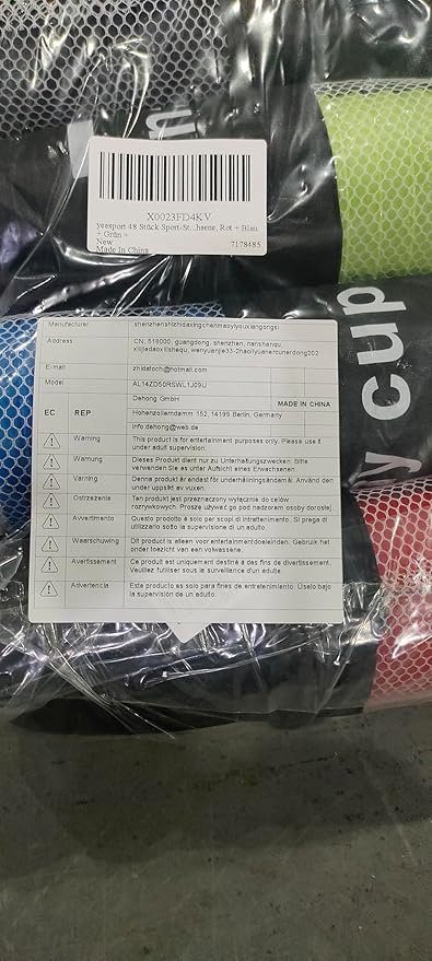 yeesport 48 Pcs Sport Stacking Cups, Sport Training Game for Challenge Competition, Plastic Stacking Cups, Classic Family Game for Kids and Adults, Red+Blue+Green+Black