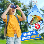LET'S GO! Binocular for Kids, Compact High Resolution Shockproof Binoculars