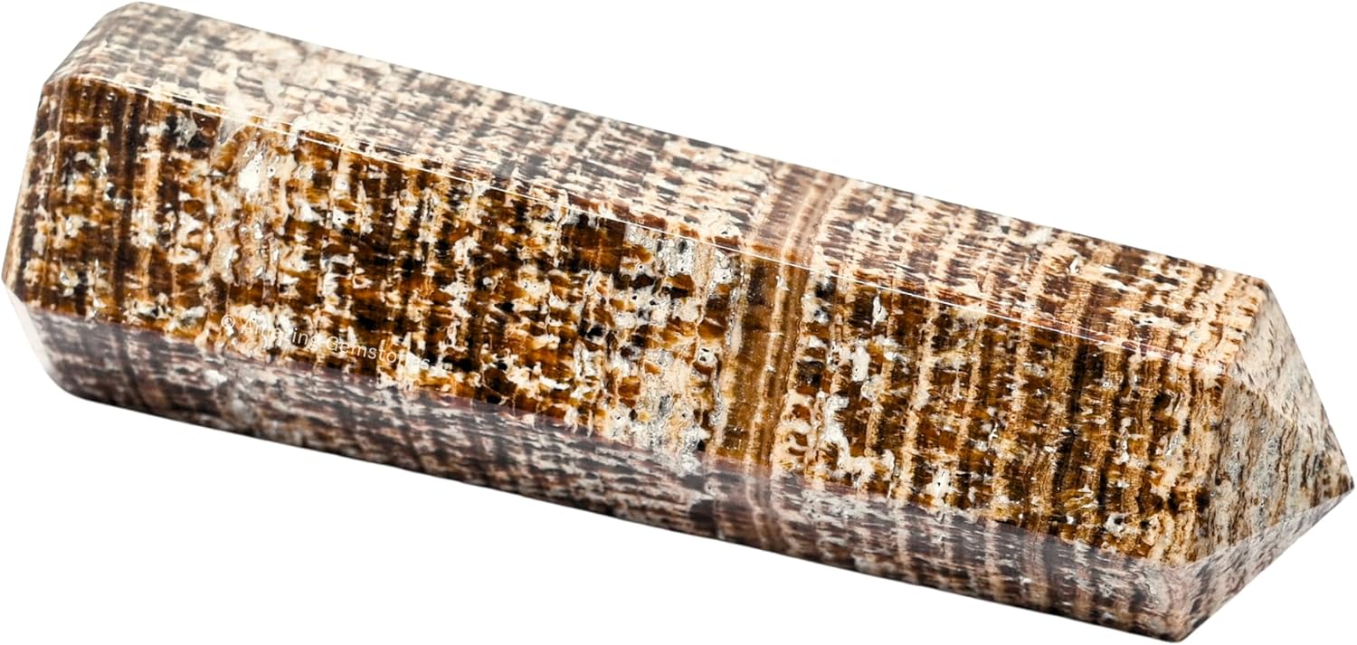 Amazing Gemstone Large Aragonite Crystal Towers ~ Natural Healing Crystal Point Obelisk for Reiki Healing and Crystal Grid (5.5" to 6" Inch)