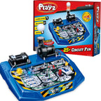 Playz Electrical Circuit Board Engineering Kit for Kids with 25+ STEM Projects Teaching Electricity, Voltage, Currents, Resistance, & Magnetic Science | Gift for Children Age 8, 9, 10, 11, 12, 13+
