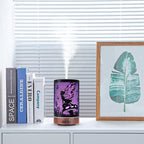 Essential Oil Diffuser, Ultrasonic Diffuser for Essential Oil, Cool Mist Humidifier Aromatherapy Diffuser with 7 Color Lighting Changing Modes, Waterless Auto Shut-Off for Home（Flower Fairy）