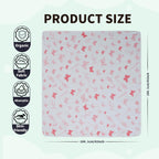 Muslin Swaddle Blankets for Newborn, 2 Pack Breathable Soft Receiving Blanket, Large 41 x 41 inches Swaddle Wrap Burping Clothes, Essentials Infant Shower Items. (Gray & Pink Butterfly)