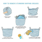 OrganiHaus Large Blanket Basket for Living Room 20x13, Rainbow Rope Basket for Classroom Organization, Toy Storage Basket, Woven Kids Laundry Basket, Baby Toy Box, Cute Storage Basket, Nursery Hamper