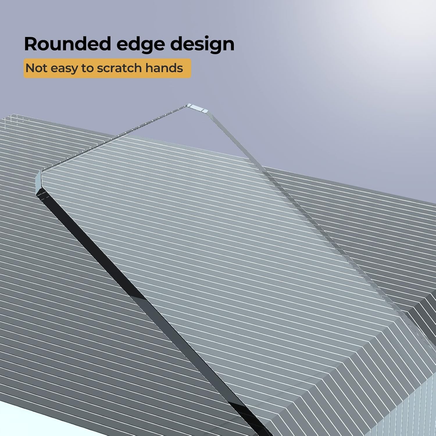 Rounded Edge Microscope Slides Kit, 50 Pcs Pre-Cleaned Blank Microscope Slides and 100 Pcs 22x22mm Square Coverslips Cover Glass for Monocular Binocular Trinocular Microscopes