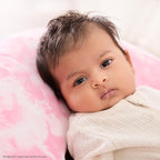 Dream On Me Beeboo Nursing Pillow and Positioner, Breastfeeding and Bottlefeeding Pillow, Removable and Washable Pillow Cover, Soft and Breathable Fabric, Pink