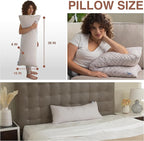 Pharmedoc Body Pillow, Pregnancy Pillows, Side Sleeper Pillow, Long, Memory Foam Pillow, Arabesque