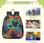 Monster Truck Car Toddler Backpack Waterproof Mini Backpack Boys/Girls Cute Small Backpack Kindergarten Pre School Bags 13 Inch
