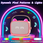 Mini Karaoke Machine Toys Gifts,Kids Portable MP3 Player with 2 Wireless Microphone and LED,Christmas Birthday Gifts for Girls Boys 3 4 5 6 7 8+ Year Old (Pink)