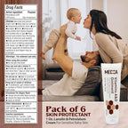 MEDca Vitamin A & D Diaper Rash Ointment- Protectant Cream for Sensitive Baby Skin - Lanolin & Petrolatum Formula, Dry-Cracked Hands/Feet/Face Skin, 1oz Tube, Pack of 4