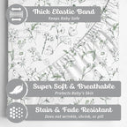 Crib Sheets Neutral - Fitted Baby Crib Sheets Bed for Girl Boy - 2 Pack Standard & Toddler Mattress (Butterfly Garden) - Buttery Soft Organic Cotton Blend