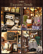 CUTEBEE Dollhouse Miniature with Furniture, DIY Wooden Dollhouse Kit Plus Dust Proof, Creative Room Idea