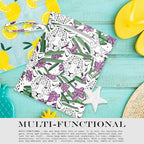 Wet Bag, Wet Dry Bag, Wet Bag for Swimsuit, Travel, Beach, Pool, Diapers, Dirty Yoga Gym Clothes, Makeup Bag, Waterproof Tropical Palm Leaves Decor Jungle Palm Leaf Favors