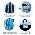 Wildkin 12-inch Kids Backpack – Padded, Adjustable, Ideal for Daycare & Travel - Dinosaur Land