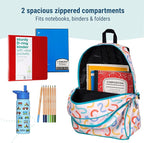 Wildkin 15-inch Kids Backpack – Durable, Padded, Adjustable for School & Travel - Confetti Peach