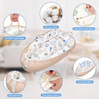 Baby Lounger - Breathable & Soft Baby Nest, Portable and Lightweight Tummy Time Lounger for Home and Travel, Ideal Newborn Babies Essentials Baby Shower Gifts