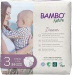Bambo Nature Hypoallergenic Baby Diapers, Eco-Labelled Sustainable Diapers, Enhanced Leakage Protection, Totally Chlorine-free, Skin Friendly, and Super Absorbent - Size 3 (29 Count)