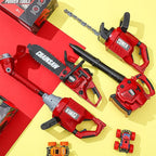 3 Pcs Toy Gardening Tool Set for Kids Toy Leaf Blower Hedge Trimmer Chainsaw Pretend Play Set with Lights and Sounds Birthday for Boys Girls