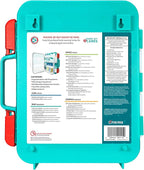 Be Smart Get Prepared First Aid Kit, Teal, 326 Piece, Exceeds OSHA and ANSI Guidelines 100 People - Office, Home, Car, School, Emergency, Survival, Camping, Hunting and Sports