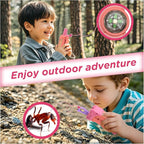 Walkie Talkies for Kids,5 Colourful Channels 2 Way Radio,Compass Flashlight and Magnifying Glass,3 Miles Long Range for Adventure Game,Outside, Camping, Hiking,Toys for 3-12 Year Old Boys Girls