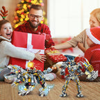 STEM 2 in 1 Indominus Dinosaur Building Kits, Transforming Mech Robot Building Sets for Kids Boys 6-10, Compatible with Dinosaur, Educational Gift Toy for Adults (513 PCS)