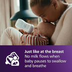 Philips Avent Natural Baby Bottles with Natural Response Nipples (Fast Flow, Flow 4), 11oz, 4-Pack, SCY906/04