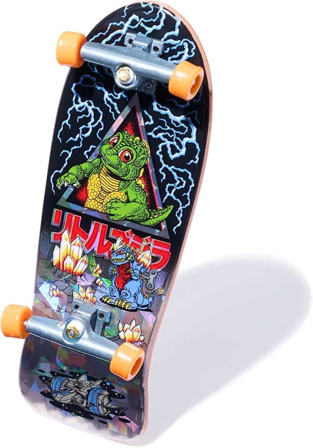 TECH DECK, Godzilla Sk8shop Fingerboard Bonus Pack, Collectible and Customizable Mini Skateboards, Kids Toys for Ages 6 and up